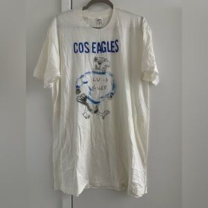 Rare Vintage 90s COS EAGLES White T Shirt Men’s XL